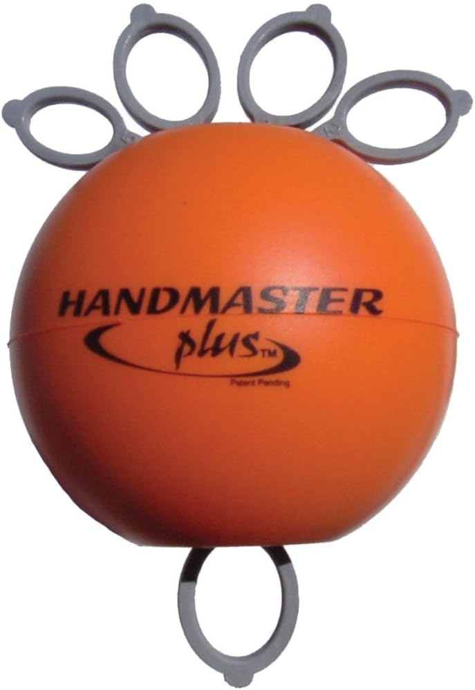 Handmaster Plus Physical Therapy Hand Exerciser - Forearm Exerciser with Stress Relief Ball - Hand Therapy Balls for Exercise, Training - Finger Exerciser & Strengthener - Firm Tension, Orange - Image 1